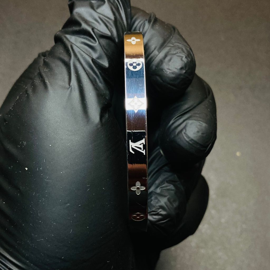 Minimal Luxury Monogram Steel Bracelet